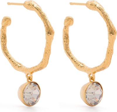 Orecchini Hoop Erarrings With Strass Pendent 12974myjewel