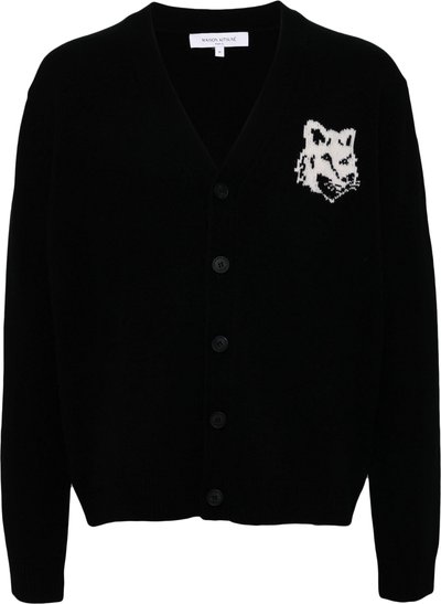 Maglie Fox Head Intarsia Comfort Cardigan Nm00508km0329