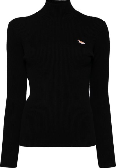 Maglie Baby Fox Patch Fine Ribbed Turtleneck Nw00807kt1091