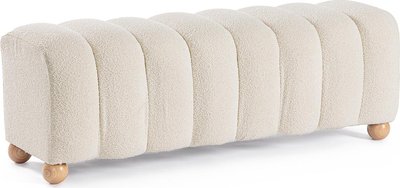 Poltrone Panca 2P Zora Bianco Boucle'