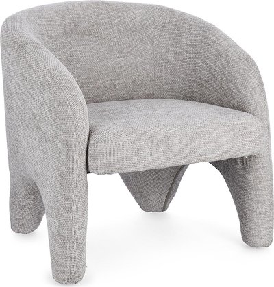 Poltrone Poltrona Junko Grigio Chiaro