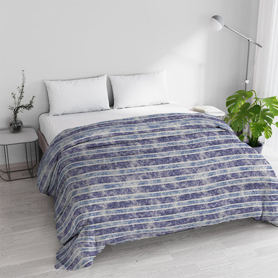 Copriletti, coperte e plaid Trapunta invernale Basic, jeans stripes