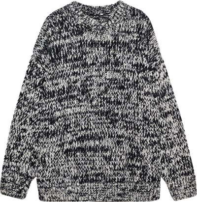 Maglie Sydney Crew Sweater - Black And White A0910430mtl1
