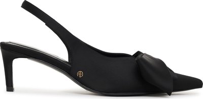 Sandali Nina Heels With Bow - Black Satin A1410457blk1