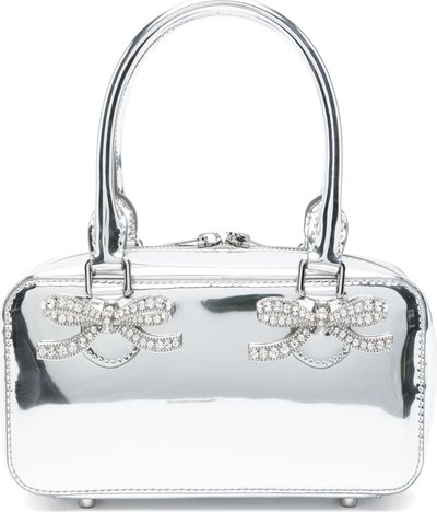 Borse a spalla Borsa Mini Tote in Pelle Argentata Metallica Rs25301sl