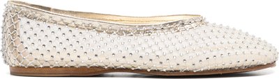 Ballerine Scarpe Ballerina in Rete con Strass 13694myshoes