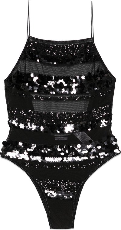 Costumi Maillot a righe con paillettes Pms250