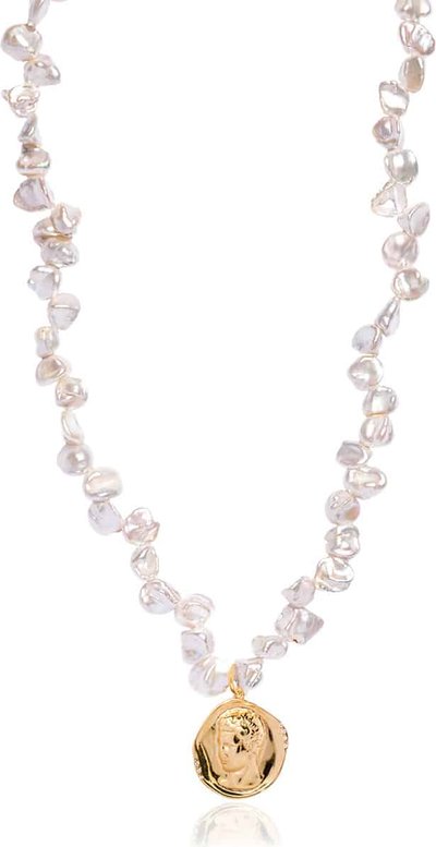 Orecchini Collana con grande perla a lustro Hermis Hllspngcl