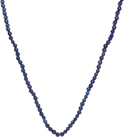 Collana con Perline Rotonde di Lapislazzuli Lapn