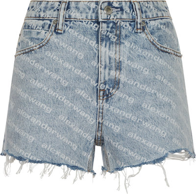 Short e bermuda Bite Short - Pebble Bleach With Logo Print