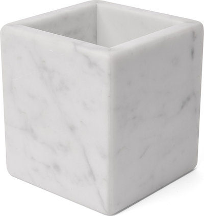 Accessori Portaspazzolino in marmo bianco di Carrara