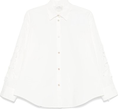 Camicie "en Fleur" Embroidery Cotton Popline Shirt 13605myshirt