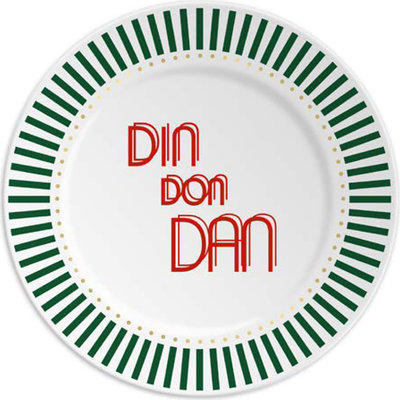 1Piatto in porcellana 16 cm DINDONDAN