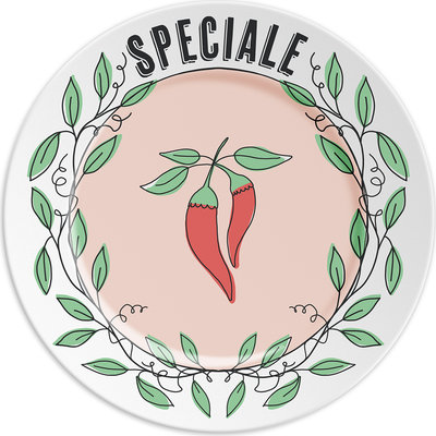 Piatto in porcellana 16 cm SPECIALE chilly
