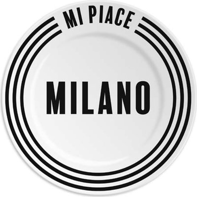 Piatto in porcellana 16 cm MI PIACE MILANO