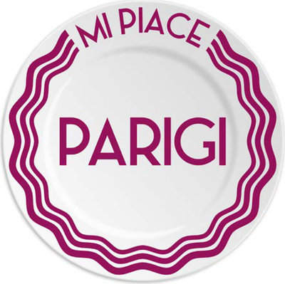 Piatto in porcellana 16 cm MI PIACE PARIGI