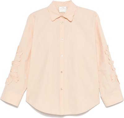Camicie "en Fleur" Embroidery Cotton Popline Shirt 13605myshirt