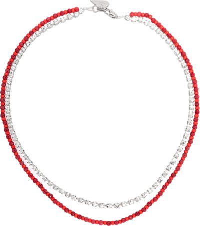 Collane Strass And Beads Necklace 13679myjewel
