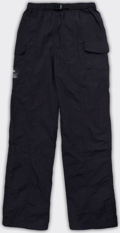 Casual Pantalone Cargo Nylon Nero