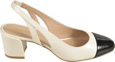 Décolleté Stuart Weitzman Scarpe Con Tacco Cream/black