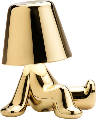 Lampade da tavolo Lampada Golden Brothers Bob, oro