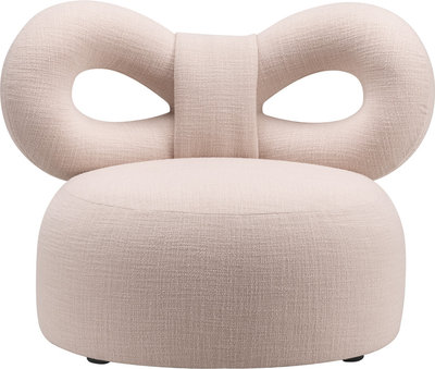 Poltrona Ribbon tessuto C, tender rose