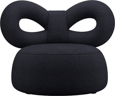 Poltrona Ribbon tessuto B, blue black
