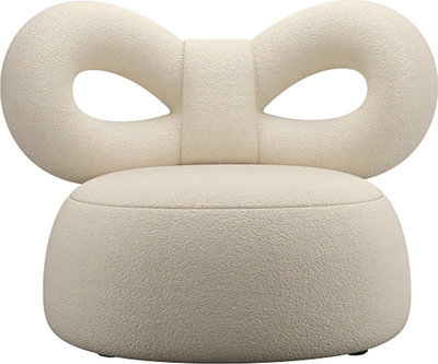 Poltrone Poltrona Ribbon tessuto B, cream