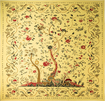 Plaid e Teli Mezzero 270x270 albero della vita toni terra