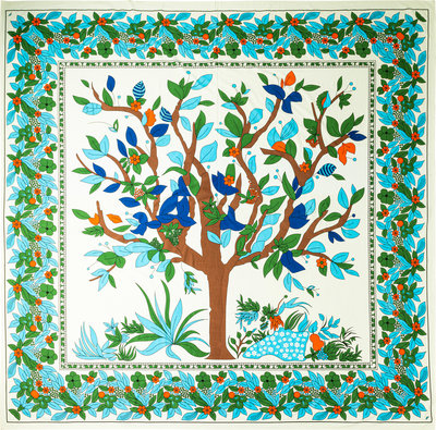 Plaid e Teli Mezzero 270x270 albero della vita ton. cielo