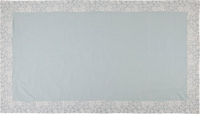 Tovaglie e Runner Limoges - tovaglia verde acqua con bordatura floreale