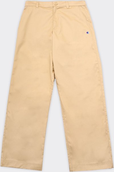 Casual Pantalone Straight Hem Beige