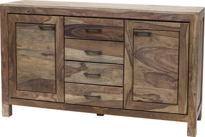 Credenze e madie Credenza 4 cassetti e 2 sportelli in legno naturale