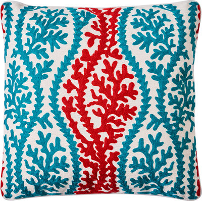 Cuscini e Fodere Embroidery - cuscino bianco corallium