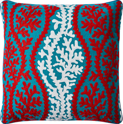 Cuscini e Fodere Embroidery - cuscino blue corallium