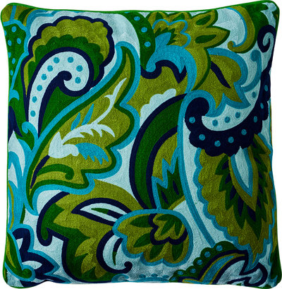Cuscini e Fodere Embroidery - cuscino foliage dark green
