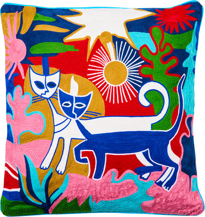 Cuscini e Fodere Embrodery - cuscino cats around