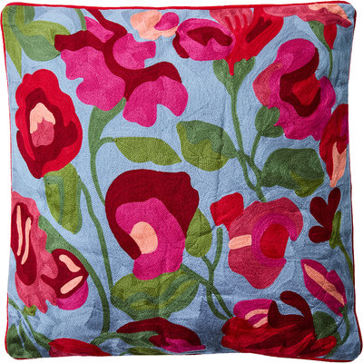Cuscini e Fodere Embrodery - cuscino fiori rosa