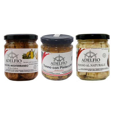 Selezioni miste 2 tonnetto - 2 tonno al naturale - 2 tonno con pistacchio