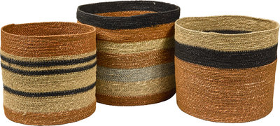 Oggetti funzionali Botanique - ceste multiuso set 1/3 colori della terra