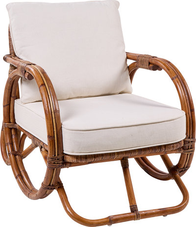 Tavoli e Sedie Michelle - poltrona rattan con cuscino