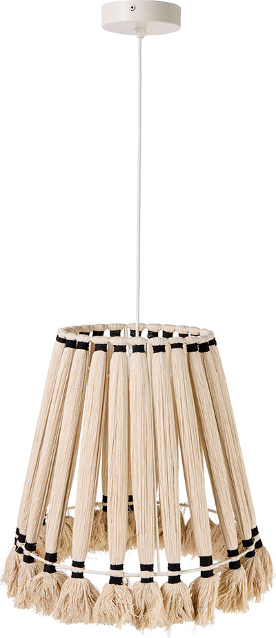 Lampade a sospensione Nairobi - lampadario cotone corde color naturale