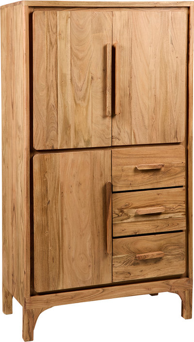 Credenze e madie Seoul - credenza alta 3 sportelli 3 cassetti