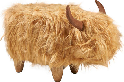Poufs et Bancs Pouf rembourré en fourrure - vache