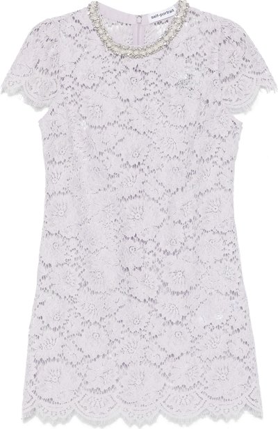 Vestiti Lilac Lace Mini Dress Ss25049sl