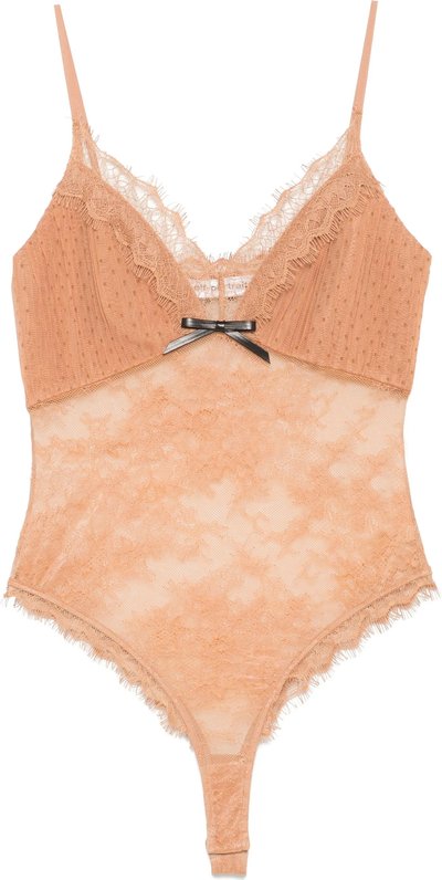 Body Tan Dot Mesh Bodysuit Ss25057tt