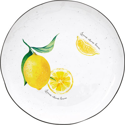 Piatti e sottopiatti Set 4 Piatti piani in porcellana 26 cm sfusi AMALFI