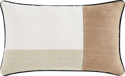 Cuscini e Fodere COUTURE Cuscino arredo Rettangolare, Avorio/Safari, 50x30