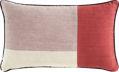 Cuscini e Fodere COUTURE Cuscino arredo Rettangolare, Incenso/Pepe Rosa, 50x30
