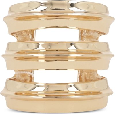 Bracciali Gold Sculpted Double Cuff Ss25611bgd